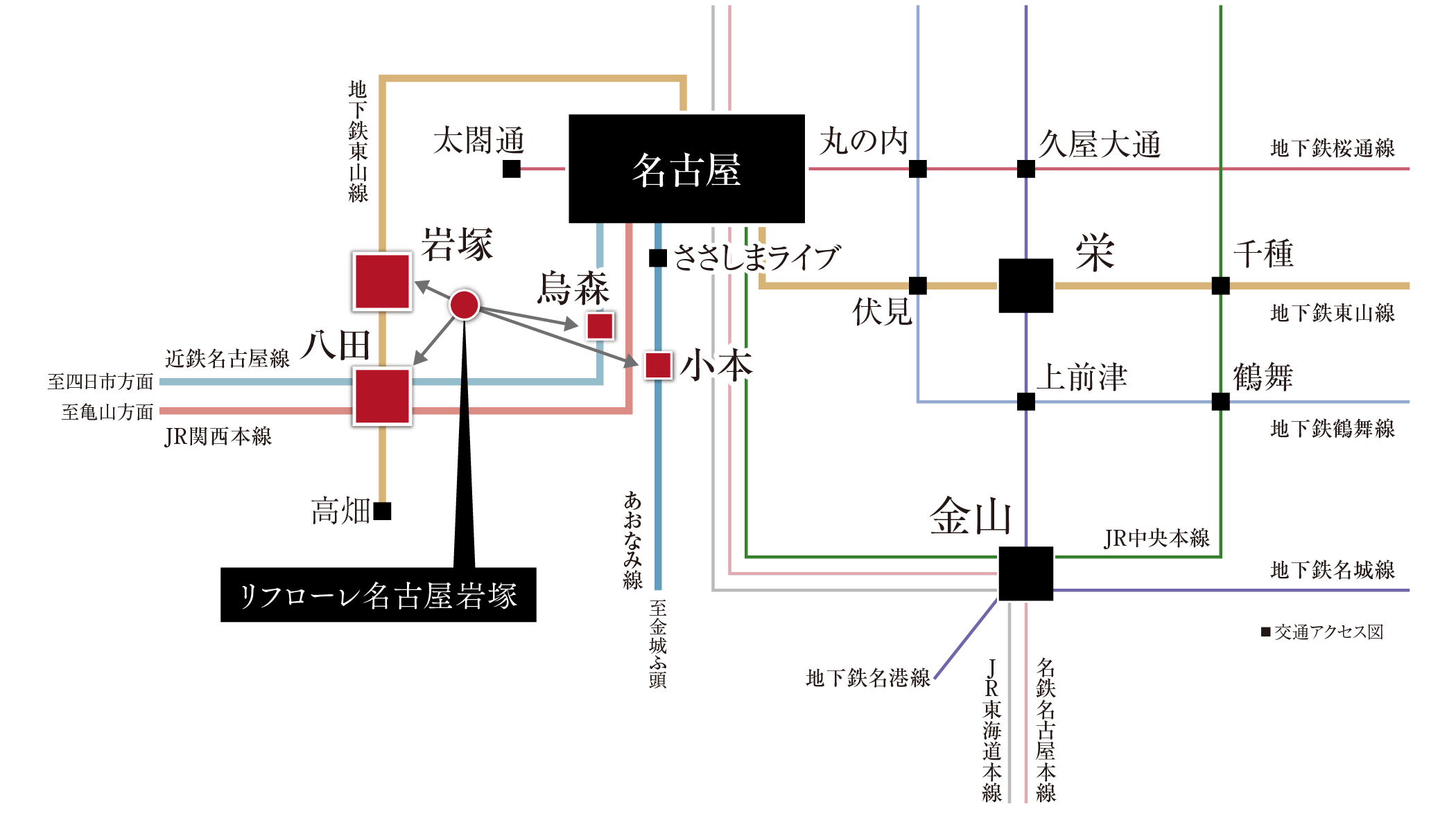 交通アクセス図