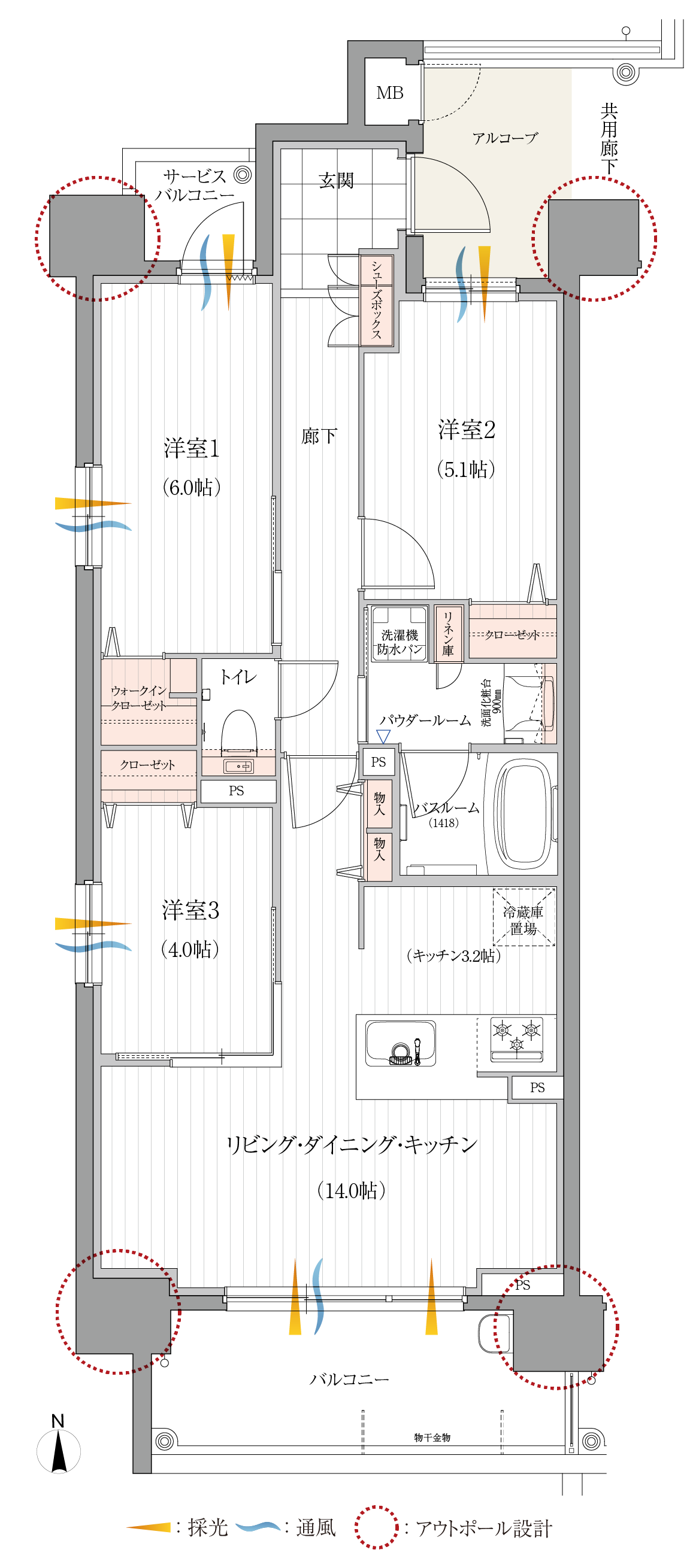 E-Atype 基本プラン間取り図