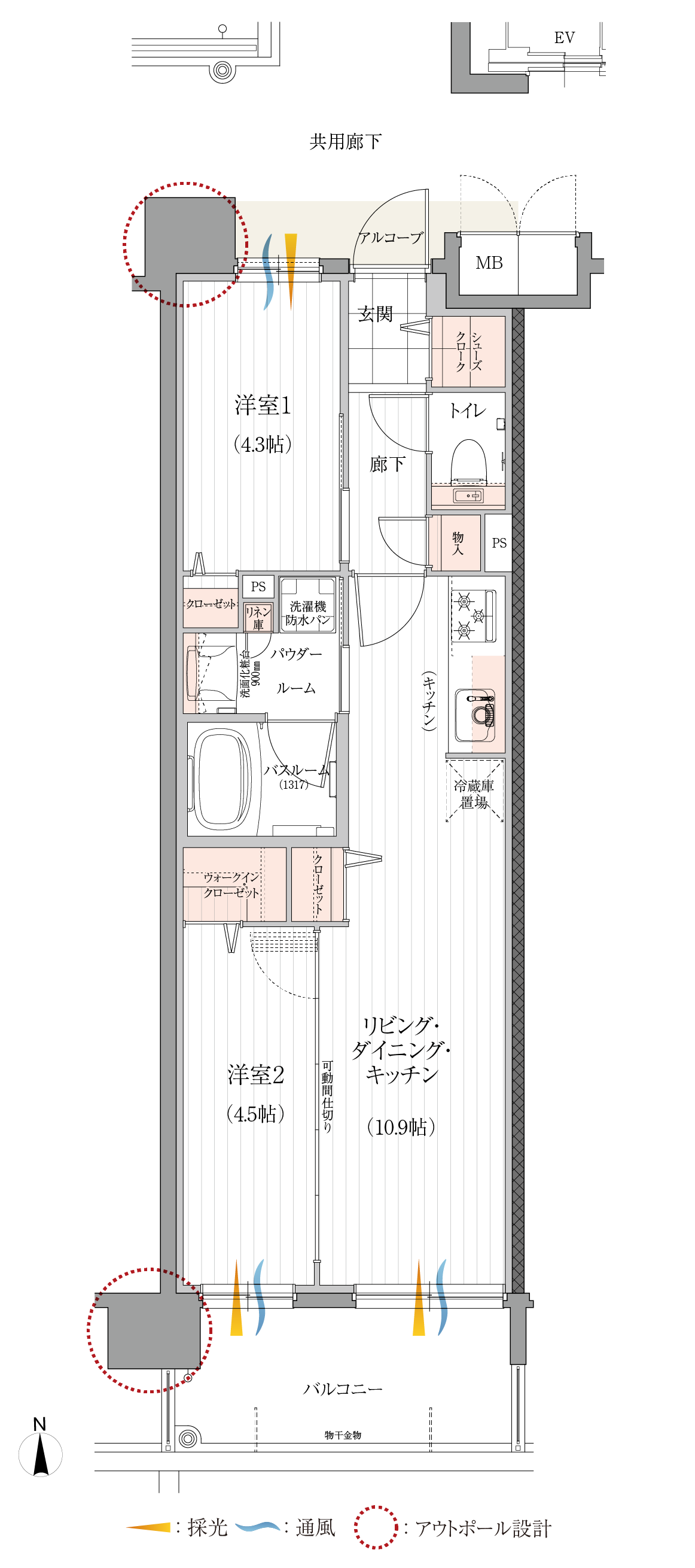 E-B type 基本プラン間取り図