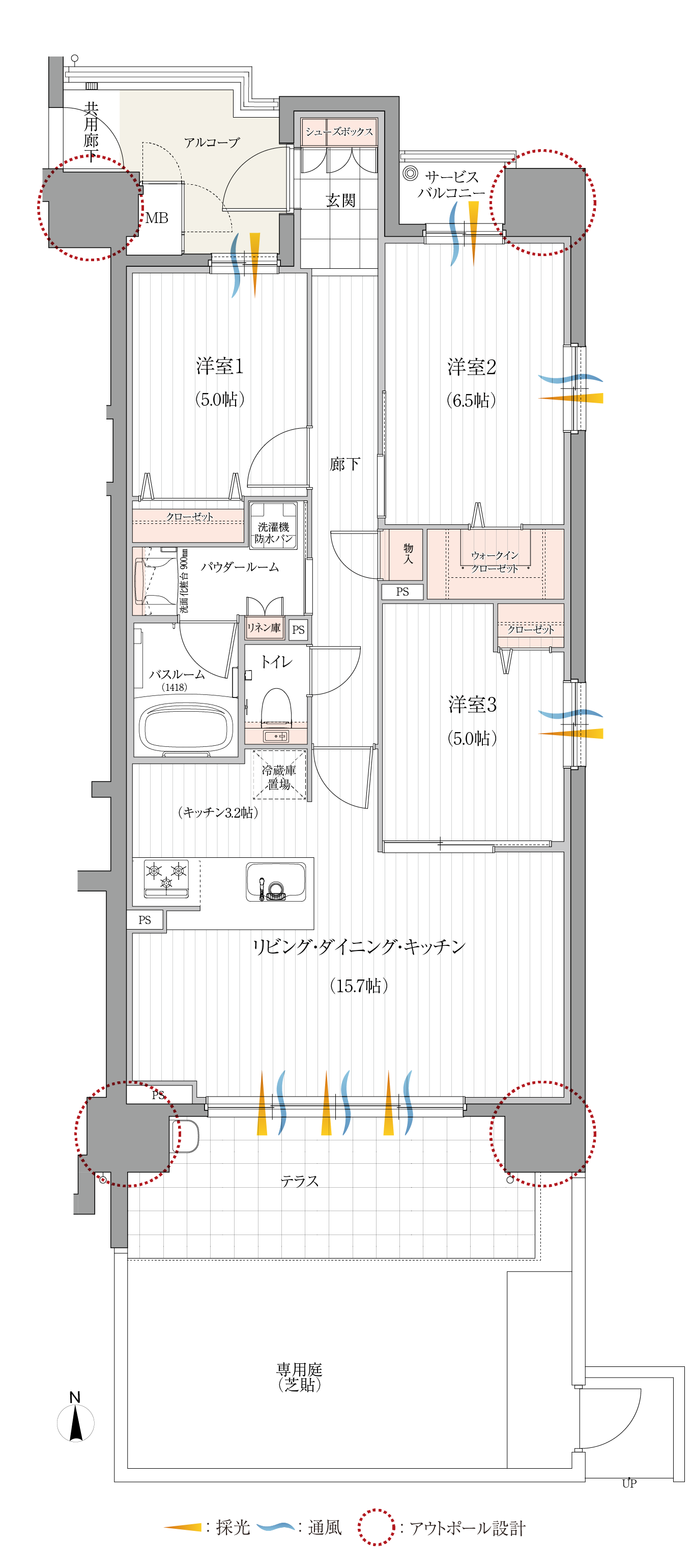 E-Dg type 基本プラン間取り図